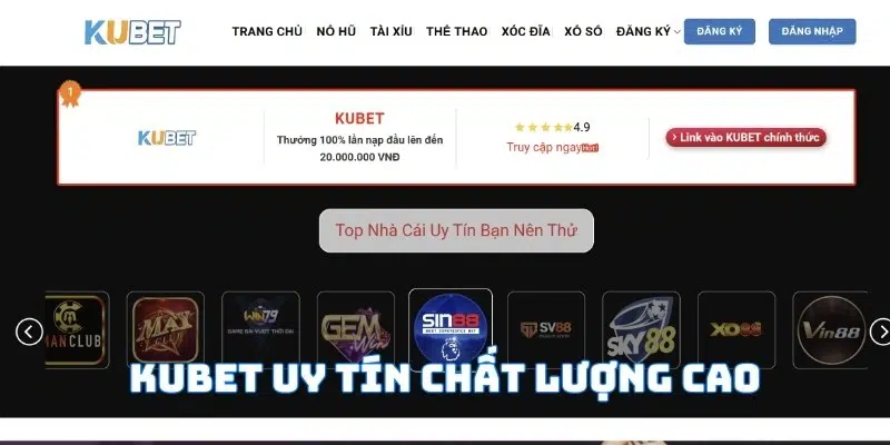 Lựa chọn KUBET để đảm bảo mọi trải nghiệm là an toàn