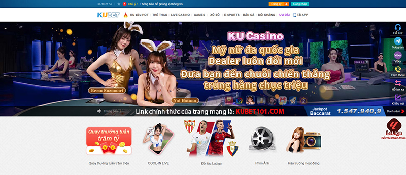 Giao diện chuyên nghiệp hiện đại của KUBET 